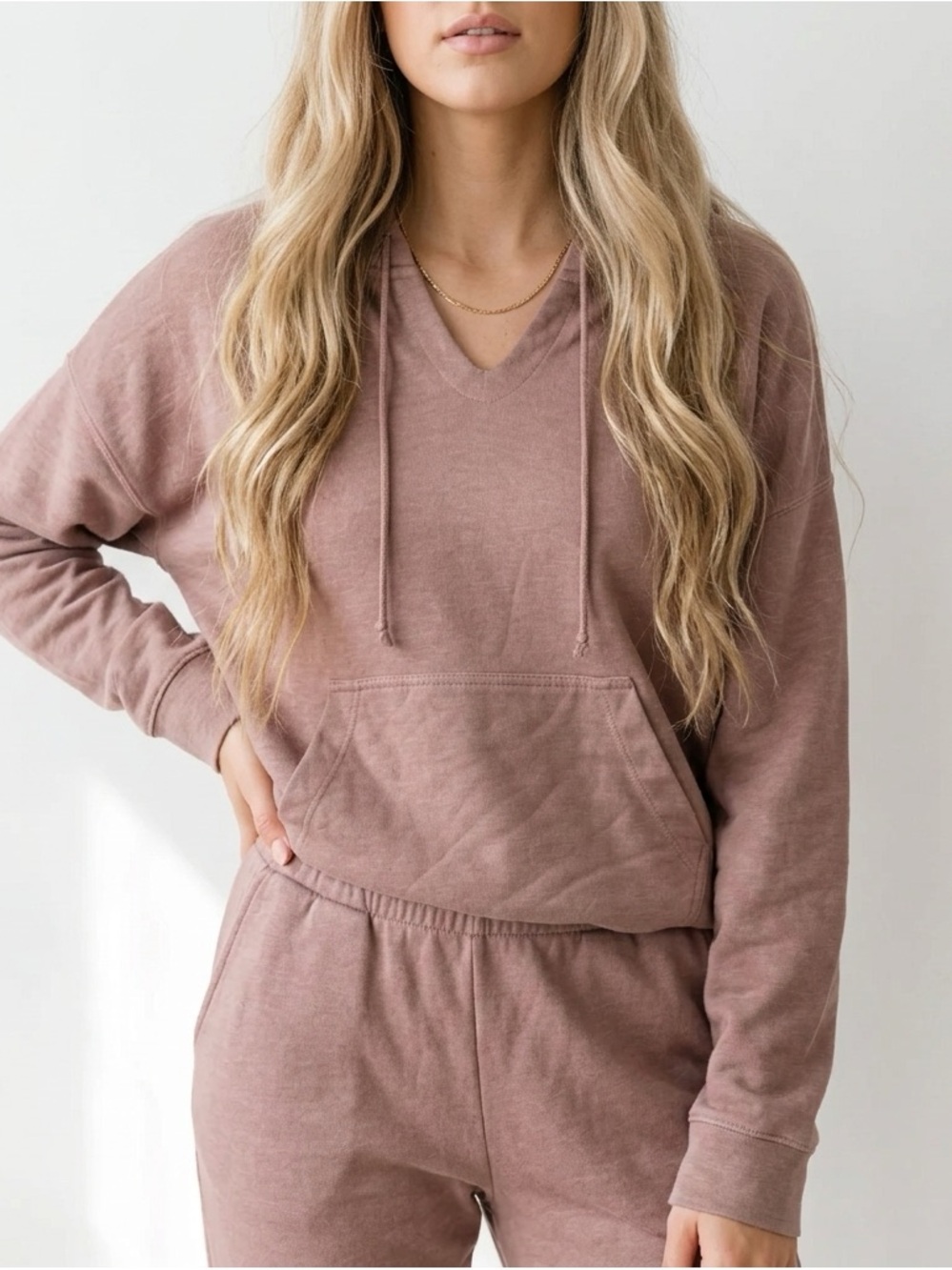 Nike Dri-FIT Cropped Tan Hoodie